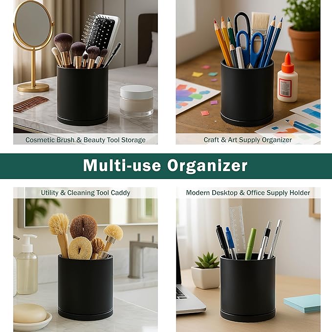 D'vine Dev 360° Rotating Utensil Holder – 7.2" Kitchen Utensil Crock - Image 7