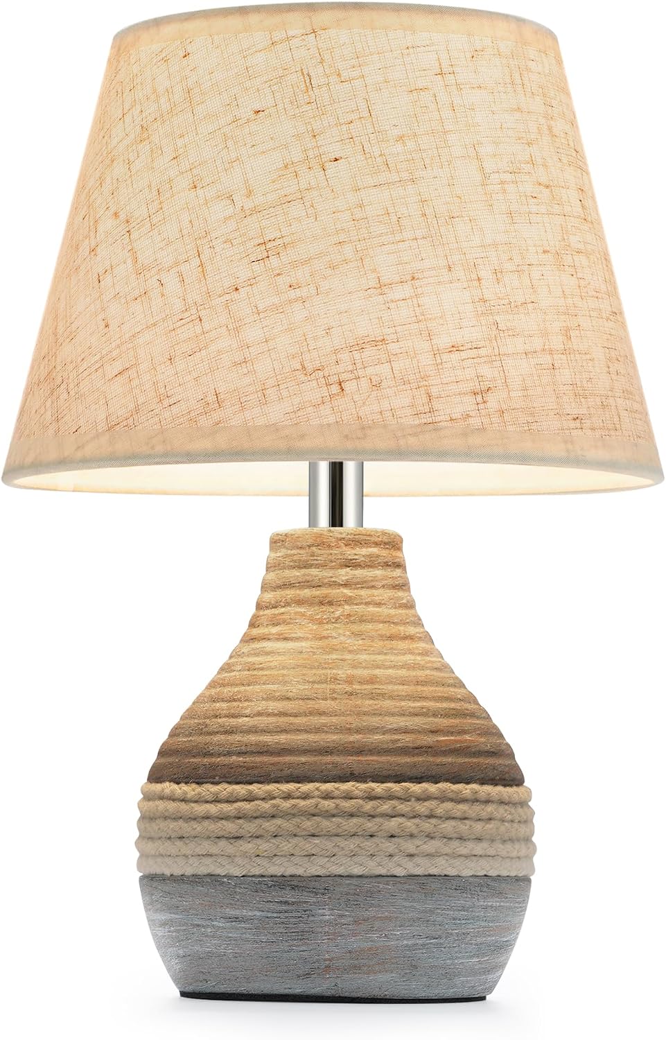 10" h small rechargeable cordless ceramic table lamp, main product view