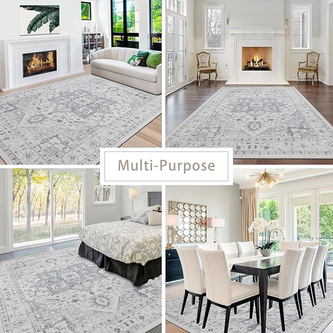 Area Rug 8x10 Washable Area Rugs - Image 5