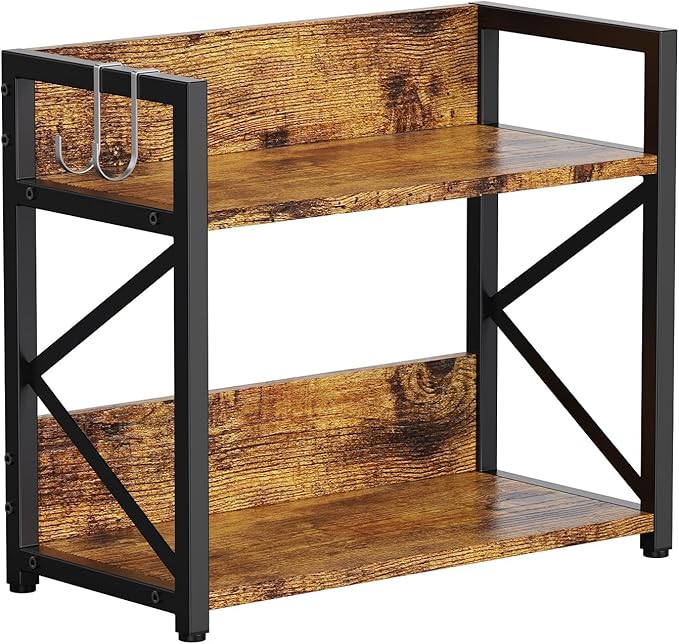 RUILALIFE 2 Tier Kitchen Counter Shelf Organizer, Coffee Bar Station Organizer by RUILALIFE
