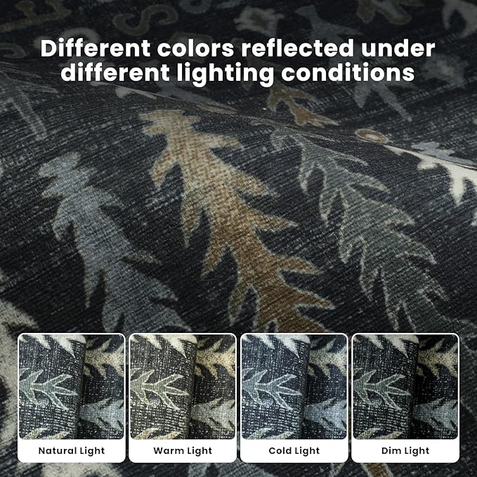 Washable Rugs 8x10 Area Rugs for Living Room, Dining Room- Soft Low Pile - Image 9