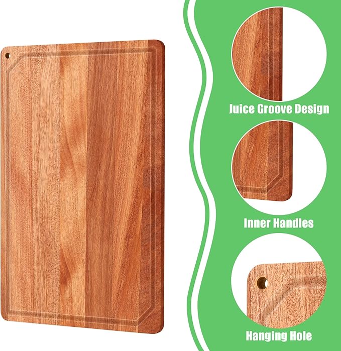 Eaasty 12 Set Extra Large Plain Cutting Board Bulk Heavy Duty Wood Cutting - Image 6