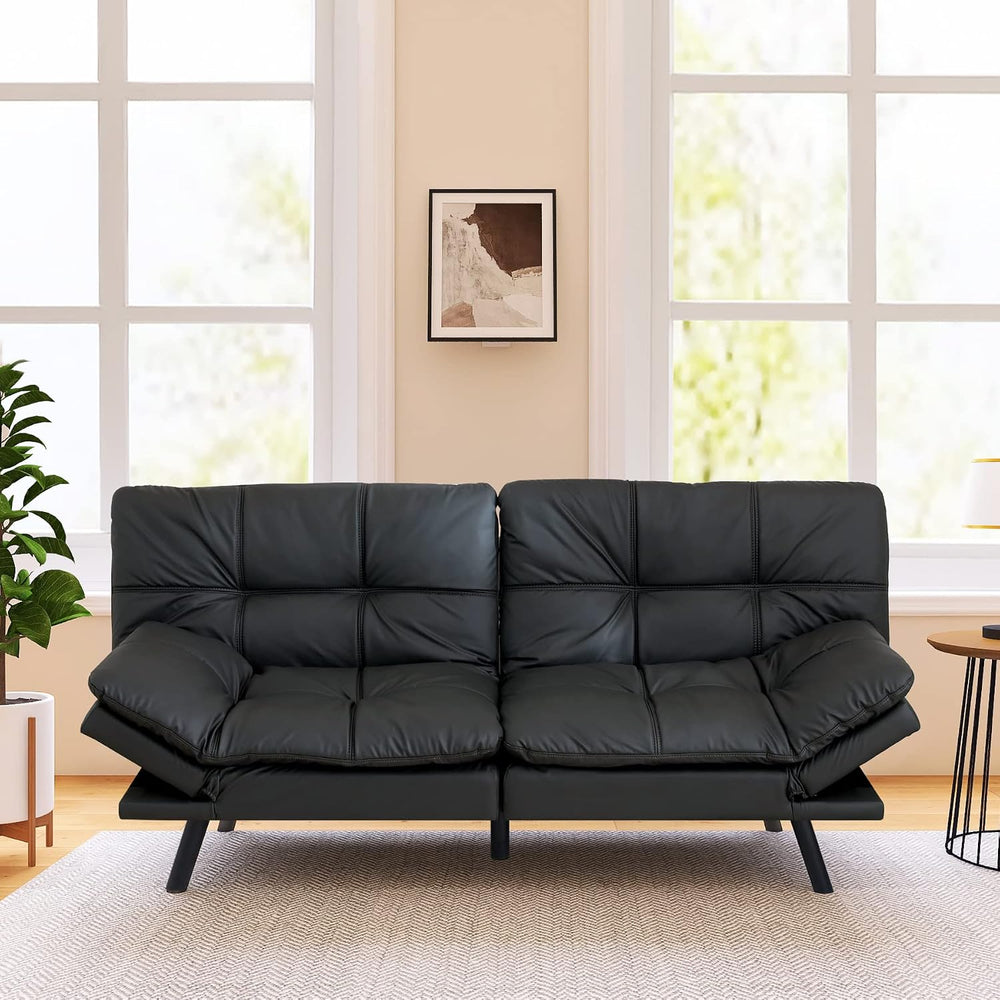 Futon Sofa Bed,Opoiar Lounge Memory Foam Sleeper Couch for Living Room,Conver...