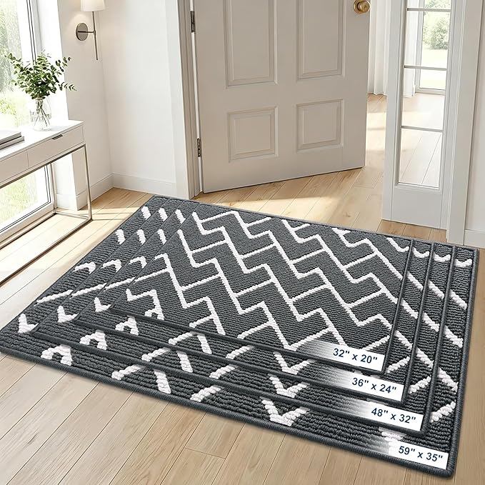 OLANLY Front Door Mat, Non-Slip Rubber Backing, Dirt Resistant and Absorbent - Image 9