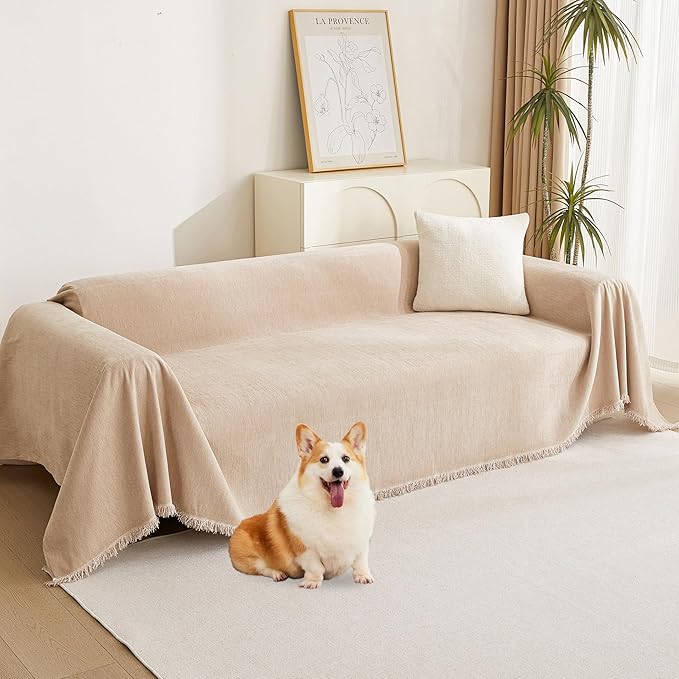 MYSKY HOME Couch Cover 2 Cushion Sofa by MYSKYHOME