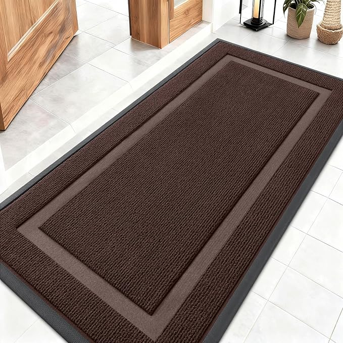 OLANLY Front Door Mat Indoor Outdoor Entrance, Waterproof All-Season, by OLANLY