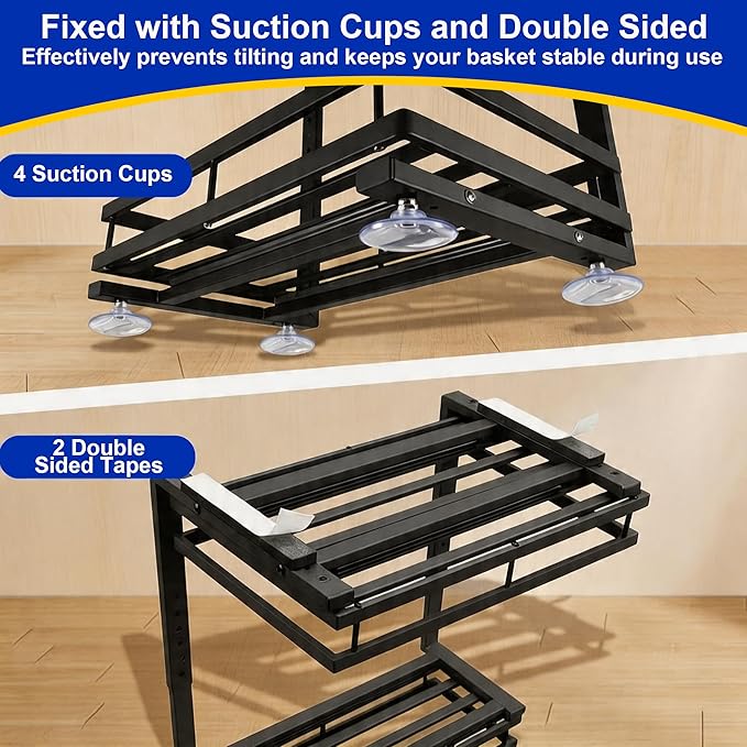 Under Sink Organizer, Dual-Rail Ball-Bearing, Under Kitchen Sink Organizer