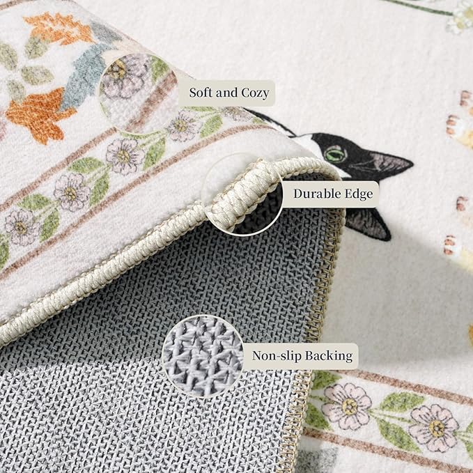 2x5 Washable Kitchen Runner Rug - Image 3