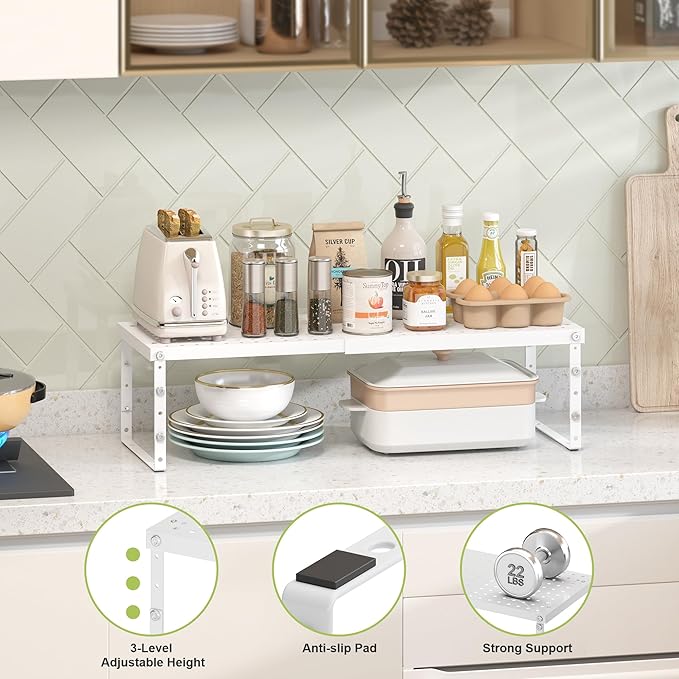 RUILALIFE Expandable Cabinet Organizer Shelf - Image 3