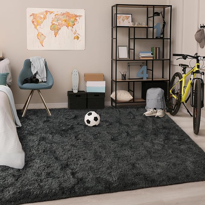 Chicrug Soft Area Rugs for Bedroom Living Room Plush Fluffy Rug 5x8 Feet - Image 7