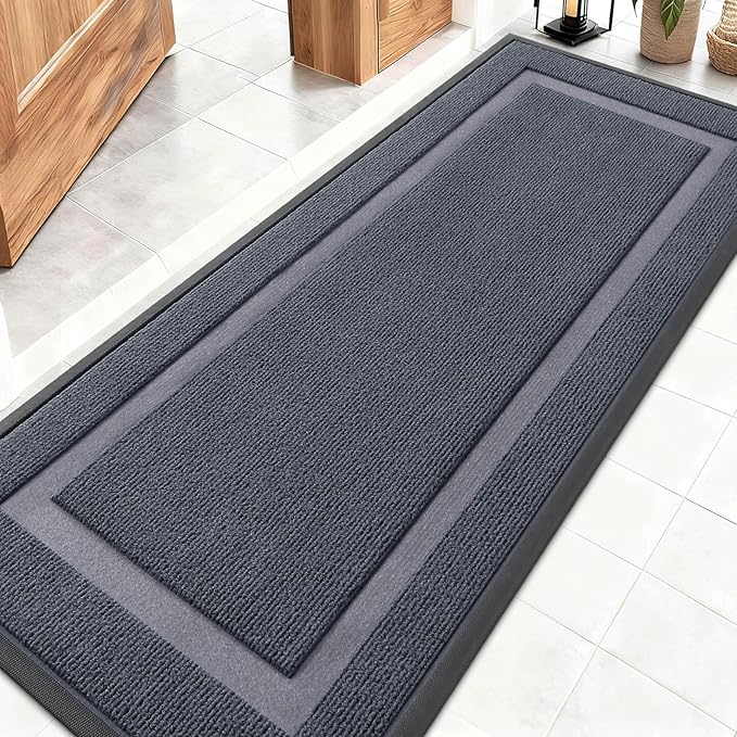 OLANLY Front Door Mat Indoor Outdoor Entrance, Waterproof All-Season, by OLANLY