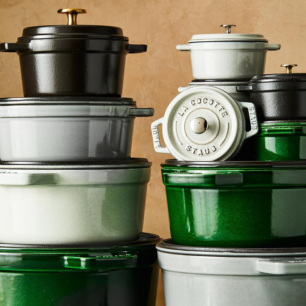 Staub Cast Iron Cocotte Made in France, 4-qt, Basil