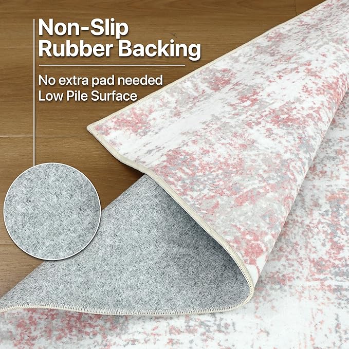 BEIMO Area Rugs 6x9 for Living Room Bedroom, Modern Abstract Machine Washable - Image 8