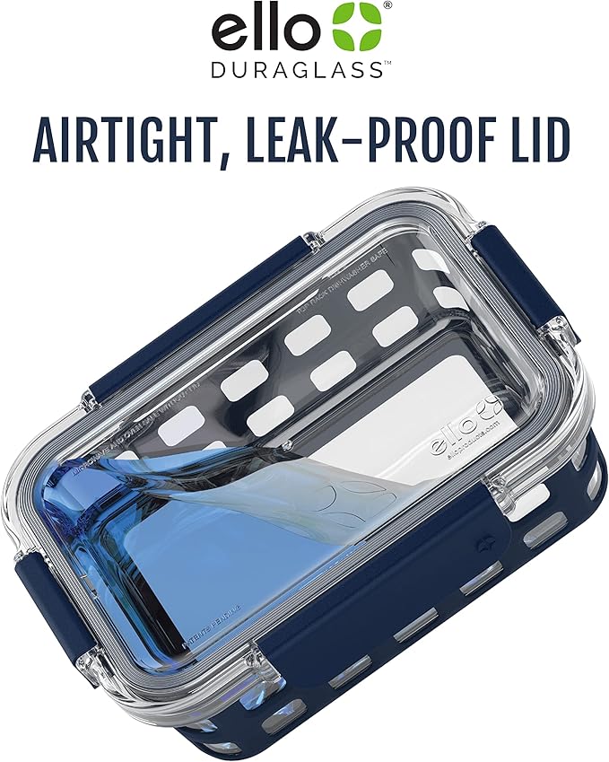 Ello Duraglass Mixed Meal Prep Sets Leak-Proof Glass Food Storage Containers - Image 5