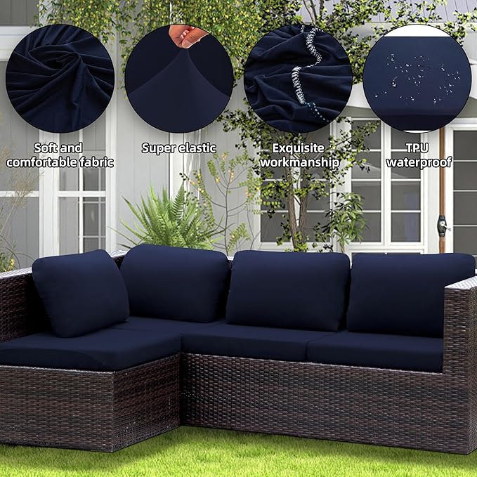 Outdoor Cushion Covers Set, Replacement - Image 4