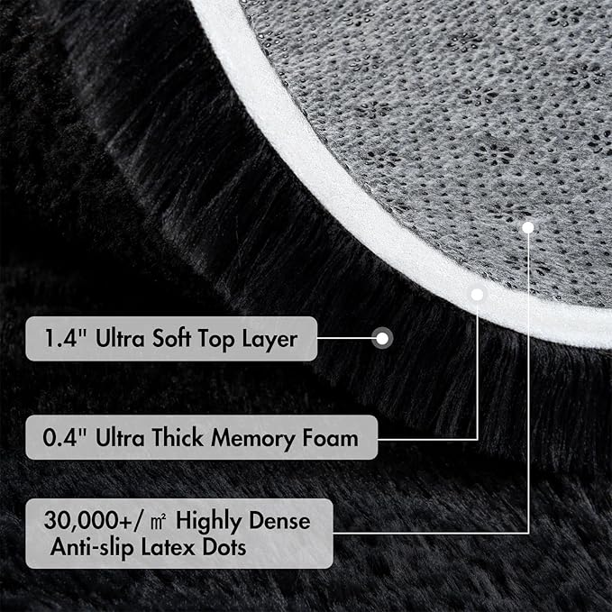 7x10 Ft Extra Large Shag Rugs for Living Room, Ultra Soft Fluffy Furry Area - Image 8