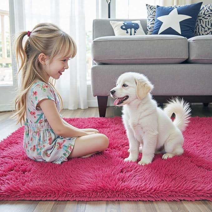 Rugs for Living Room 6x9, Alfombras para Salas Shag Large Plush Soft Area Rug - Image 7