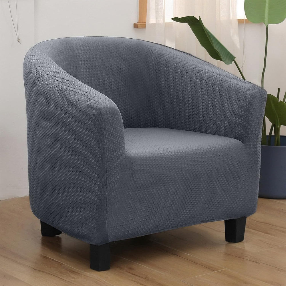 SearchI Club Chair Slipcover Stretch Barrel Chair Covers Jacquard Tub Chair S...