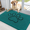 OLANLY Dog Door Mat for Muddy Paws 36x24, Paw Print Design, Absorbs Moisture by OLANLY