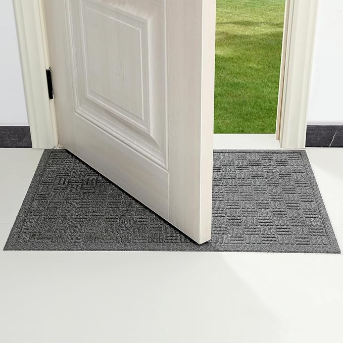 Mibao Front Door Mat Indoor Outdoor Entrance, Dirt Trapping Waterproof - Image 7