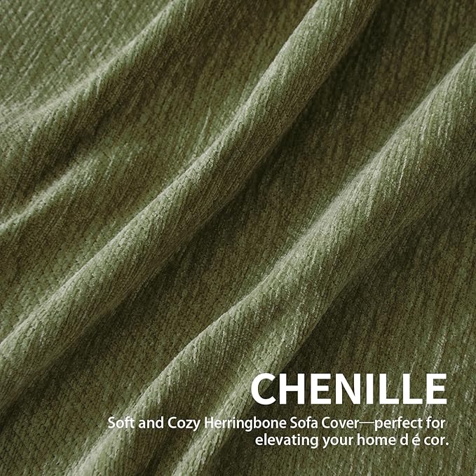 Couch Cover for Dogs, Boho Sofa Covers for 3 Cushion Couch, Chenille Sofa - Image 6