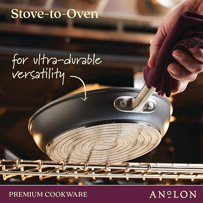 Anolon Accolade Forged Hard Anodized Nonstick Frying Pan/Skillet, 8 Inch - Image 7