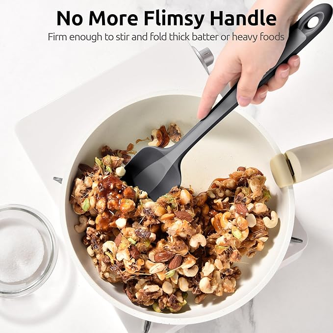 U-Taste Extra-Long 600ºF Heat Resistant Spatula Spoon: 14" Silicone Spoonula - Image 9