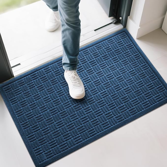 Mibao Front Door Mat Indoor Outdoor Entrance, Dirt Trapping Welcome Mats - Image 7