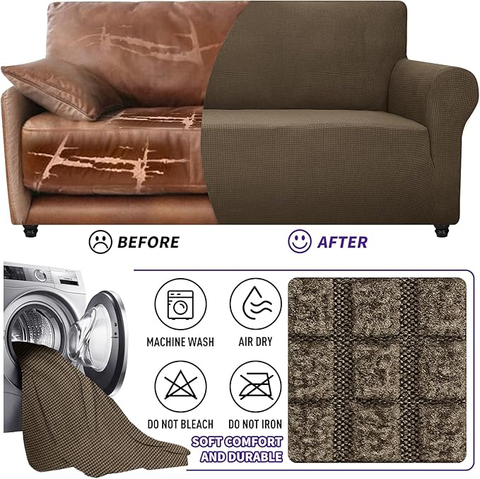 ZNSAYOTX Stretch Oversized Couch Cover Universal Sofa Covers - Image 7
