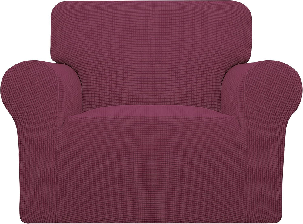 Easy-Going Stretch Oversized Chair Slipcover with Arm Washable ASH Rose