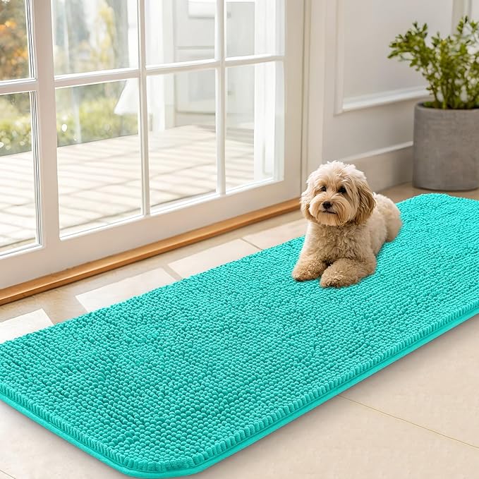 OLANLY Dog Door Mat for Muddy Paws 59x20, Absorbs Moisture and Dirt, Absorbent by OLANLY