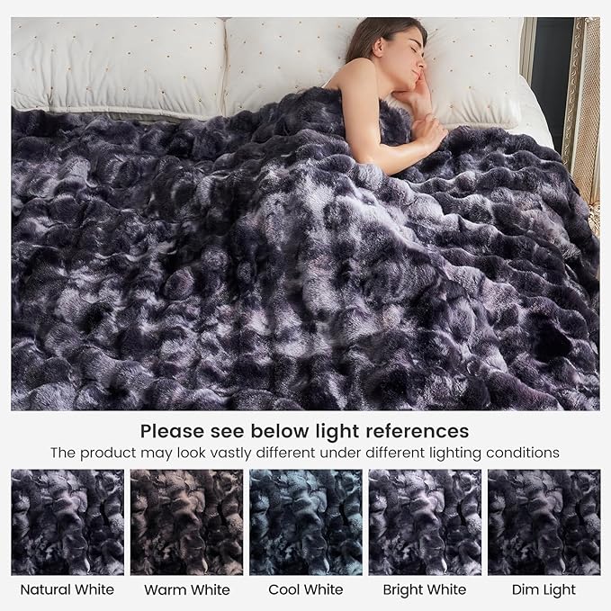 Cozy Bliss Faux Fur Throw Blanket - Image 9