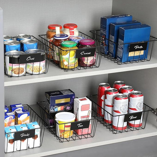 8 Pack Wire Storage Baskets for Organizing - Image 2