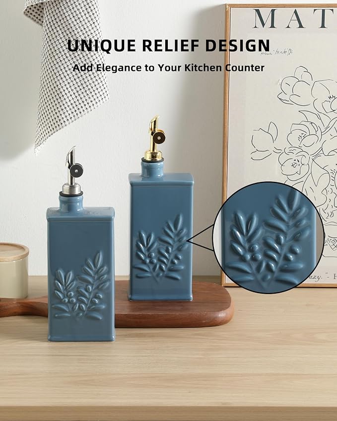 Sweejar Ceramic Olive Oil Dispenser Bottle - Image 3