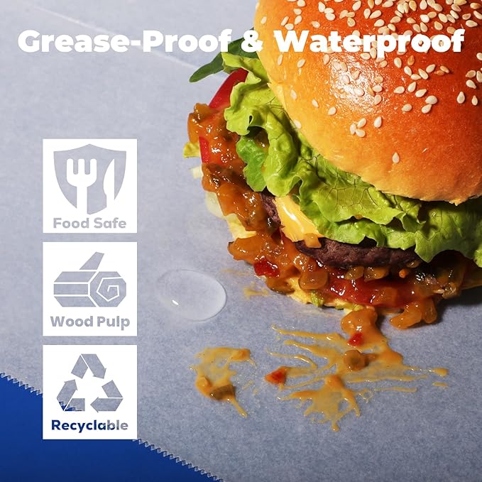 Fit Meal Prep 15 x 10.75" Wax Paper Sheets - Image 5