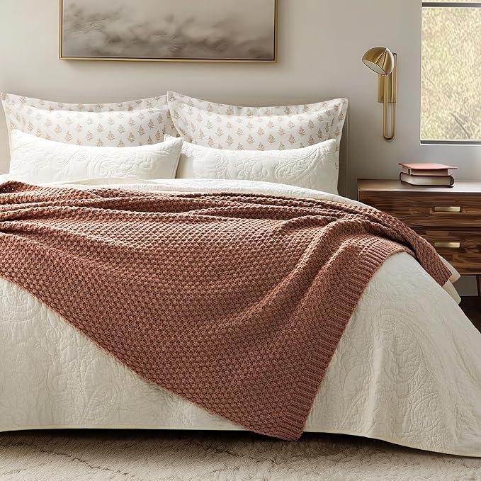EVERGRACEHOME Chunky Chenille Knit Throw Blanket - Image 3