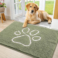 Smiry Dog Door Mat for Muddy Paws, Absorbent Dirt Trapper Non Slip Quick Dry by Smiry