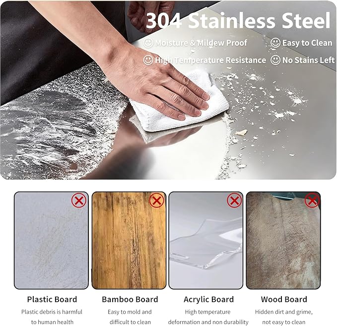 Large Stainless Steel Cutting Boards - Image 6