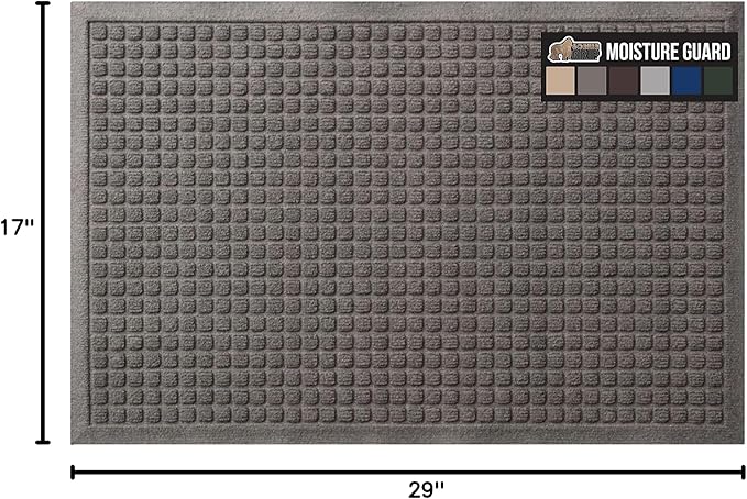 GORILLA GRIP® Ultra Absorbent Front Door Mat Outside Entrance, Traps Dirt and - Image 2