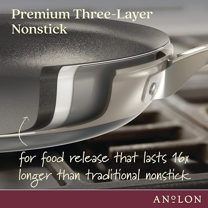 Anolon Achieve Hard Anodized Nonstick Sauté Pan - Image 3
