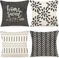 YCOLL Pillow Covers 20x20 Set of 4, Modern Sofa Throw Pillow Cover, Decorative by PillowCoversExpert