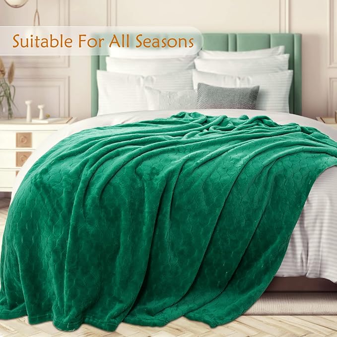 TOONOW Fleece Blanket Super Soft Cozy Throw Blanket 50" x 60", Lightweight - Image 3