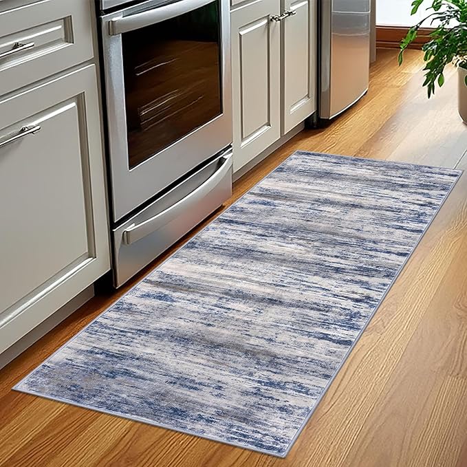 KOZYFLY Modern Abstract Washable Rug Runner 2x5 Hallway Rug Runner Non-Slip - Image 3