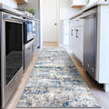 Area Rugs 2x8 Runner Rug: Washable Hallway Rug Modern Abstract Neutral Soft by pmtsns