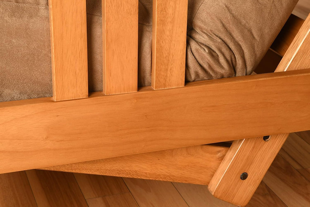 Kodiak Furniture Monterey Queen-size Futon, Storage Drawers, Butternut Finish...