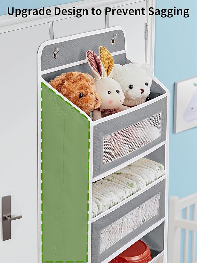 JARLINK 2 Pack Over the Door Organizer Storage, 5 Shelf Hanging Door Organizer - Image 4