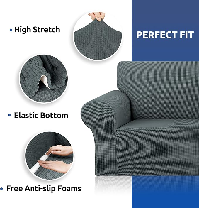 KEKUOU Stretch Sofa Cover Slipcover ，Couch Covers - Image 7