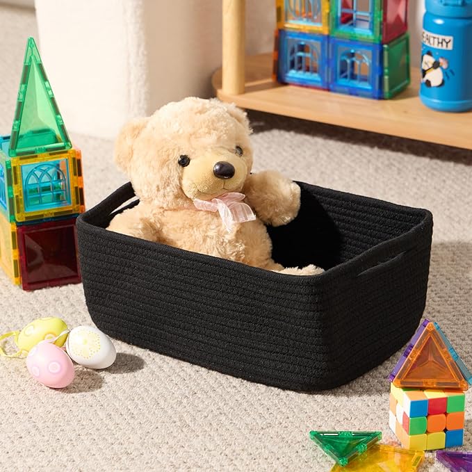 MiniArk Small Storage Baskets for Organizing | Closet Organizer Bins | Shelf - Image 4