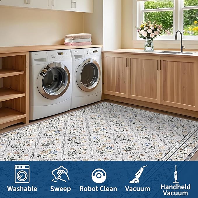 Large Area Rugs 10x13 Washable Rug - Image 7