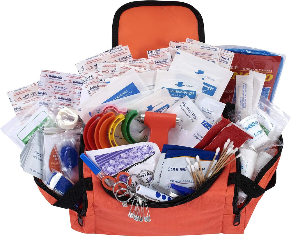 ASA Techmed First Aid EMS First Responder Fully Stocked Trauma First Aid Kit ...